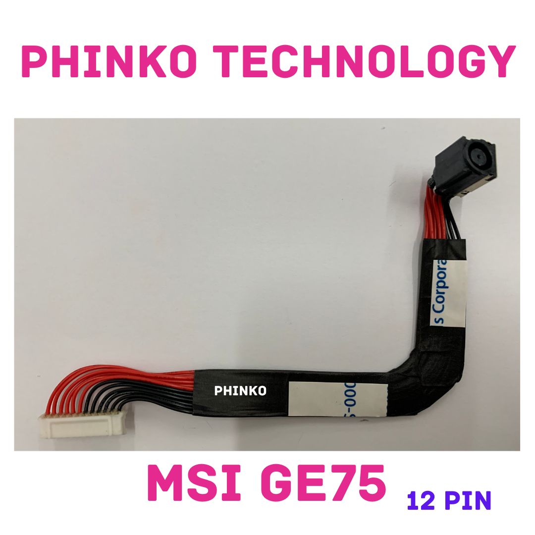FOR MSI GE75 Leopard 9SD 9SE MS-17E2/9SC MS-17E3 DC JACK POWER CABLE 12PIN