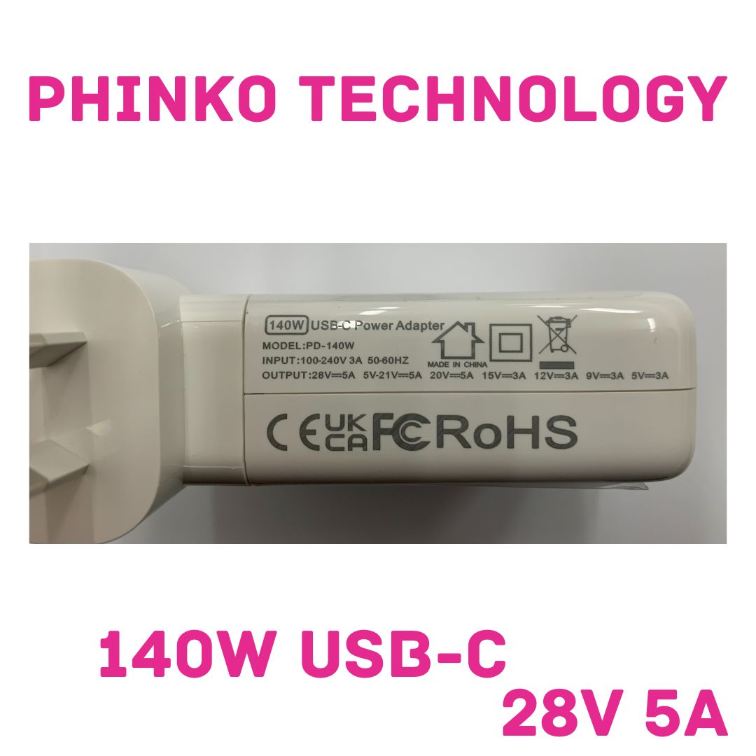 Power Supply 140W USB C Charger Power Adapter for Mac Book Pro 16,15,14,13 inch