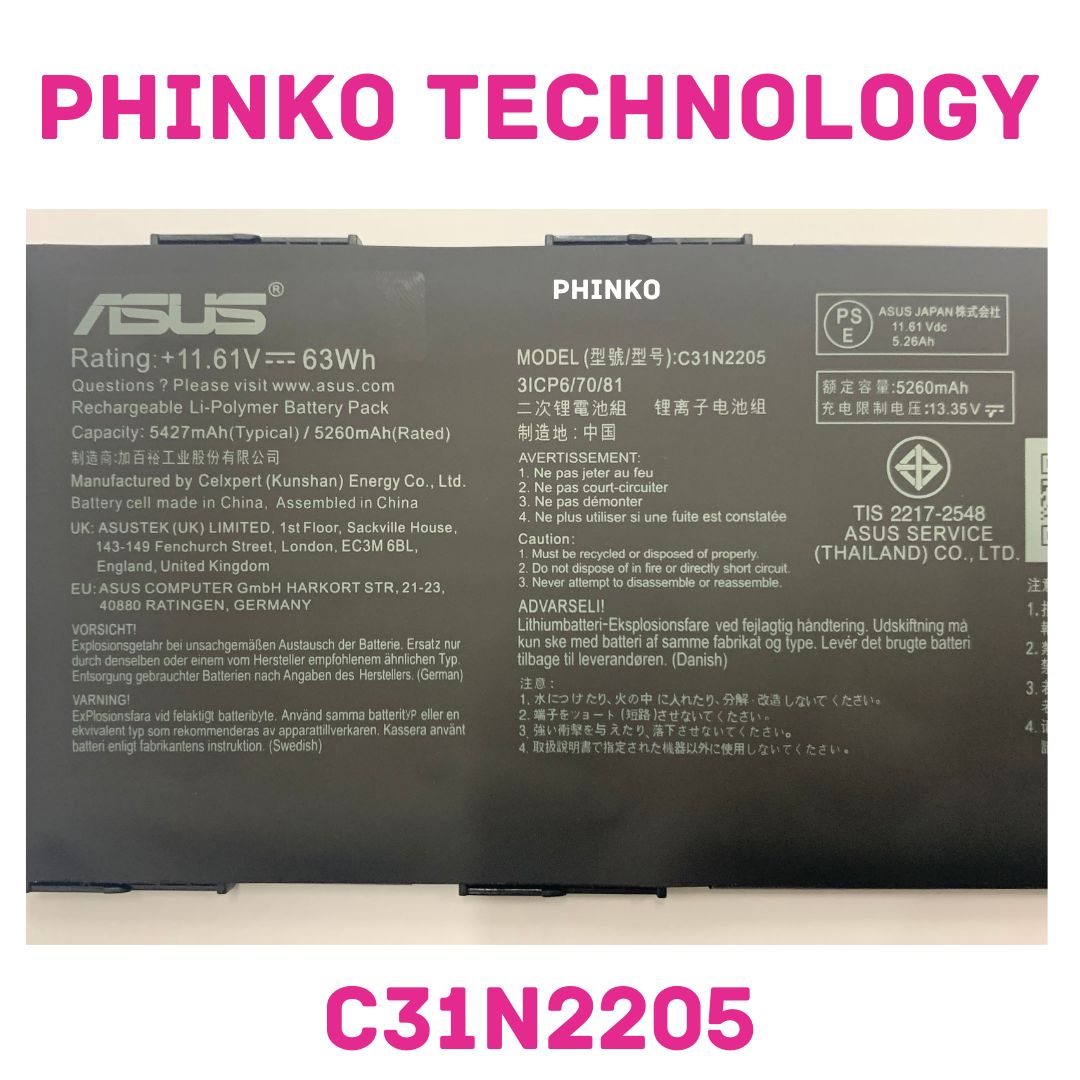 NEW C31N2205 battery for ASUS ExpertBook CX5403 Chromebook Vibe CX34