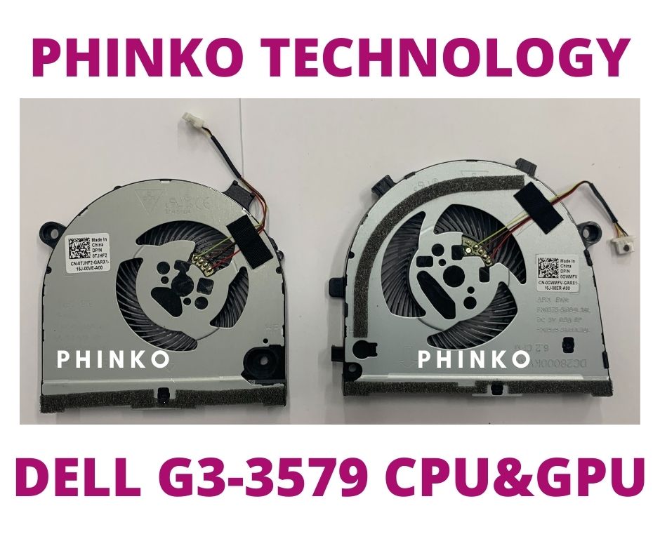 CPU GPU Cooling Fan for DELL G3 G3-3579 G3-3771 G5 15 5587 P75F Series