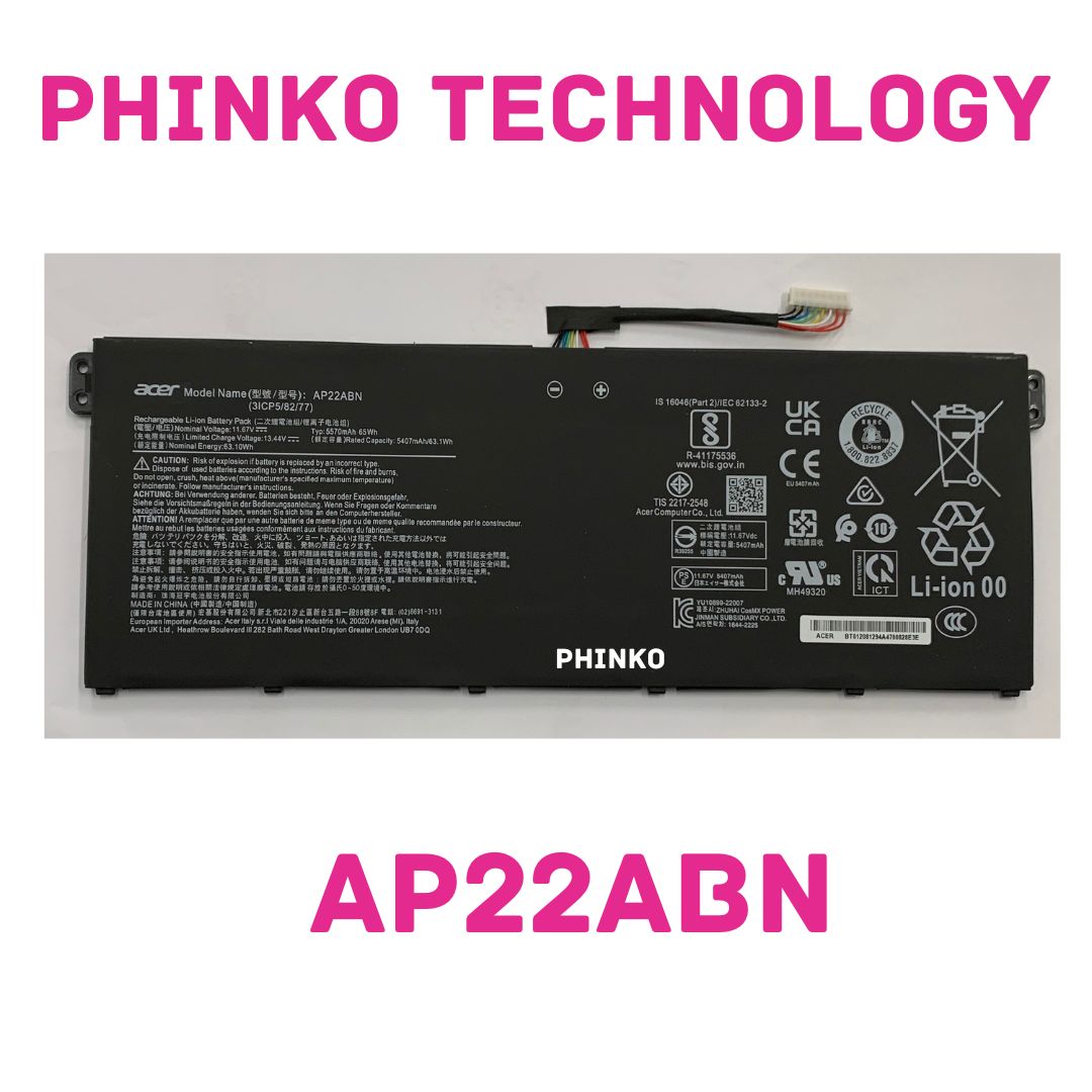 NEW Acer Battery AP22ABN AP22A8N 3ICP5/81/76 3ICP5/82/77 4ICP5/44/110 65Wh