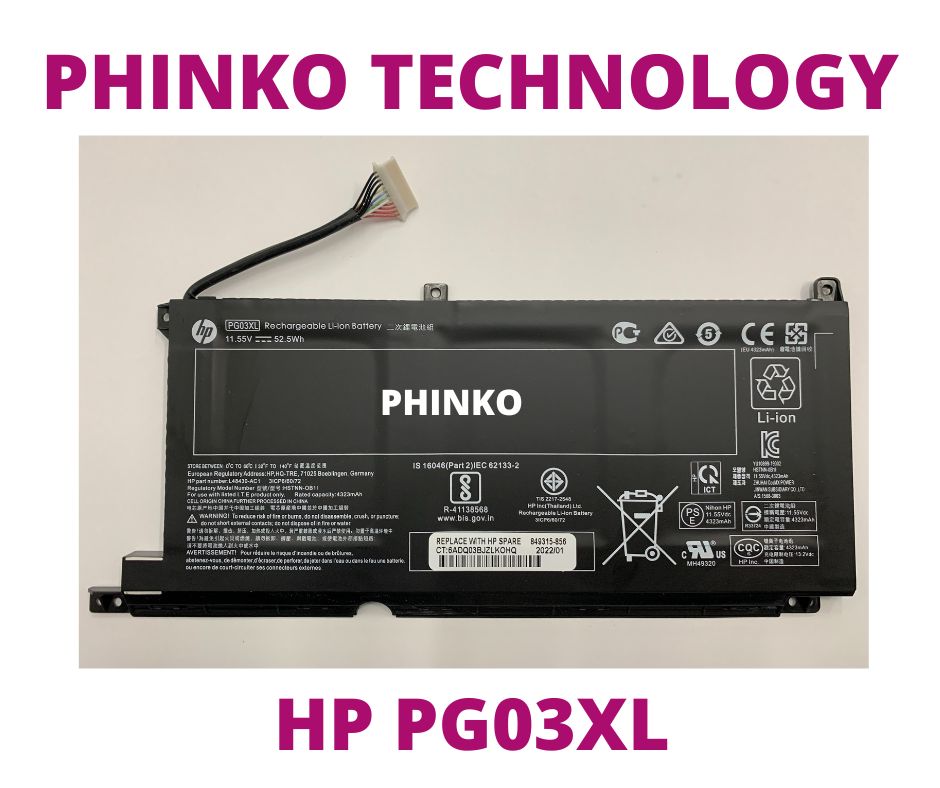 PG03XL Battery for HP Pavilion Gaming 15-DK L48430-AC1 L48495-005