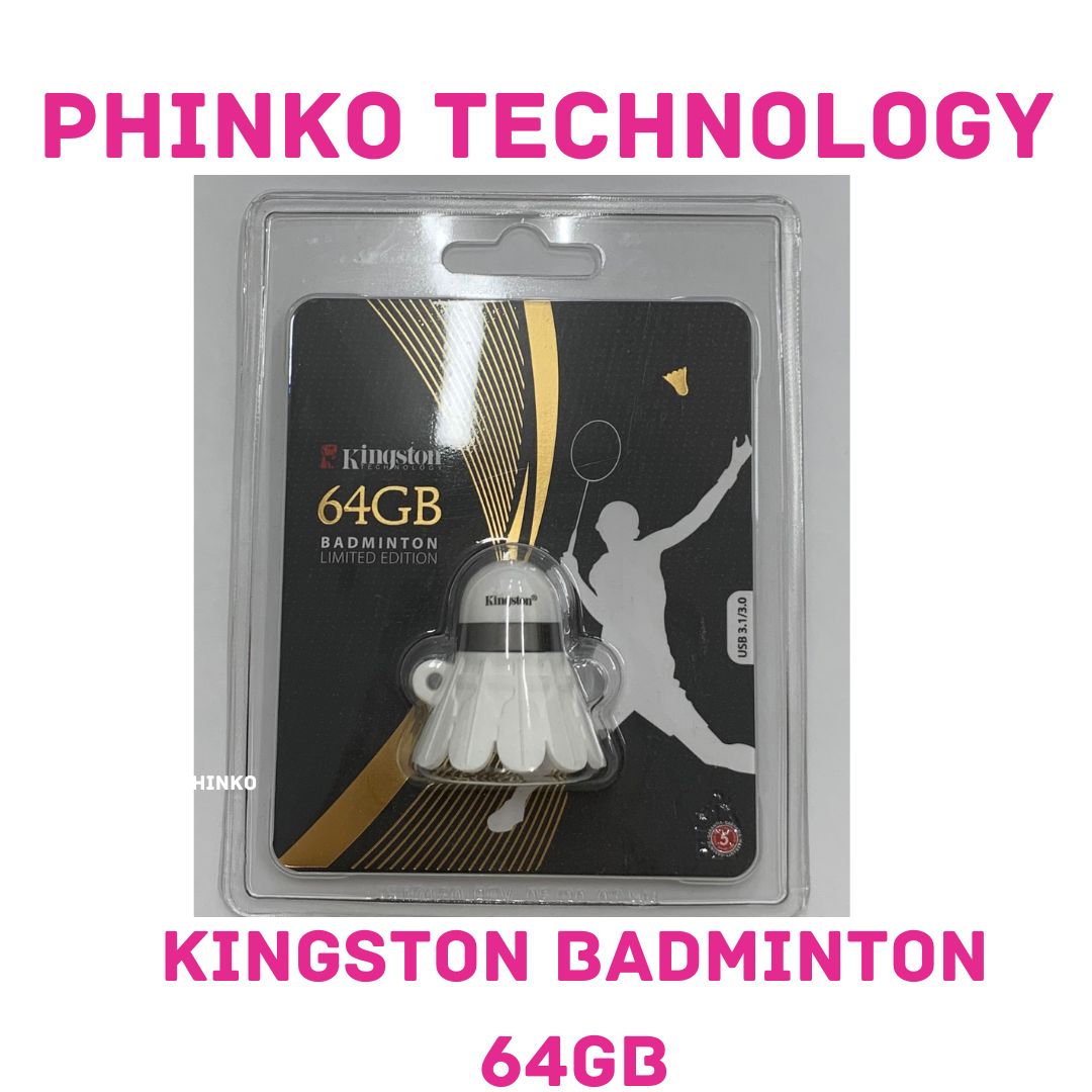 NEW Kingston Badminton 64gb USB Thumb Flash Disk Drive Memory Stick Shuttlecock