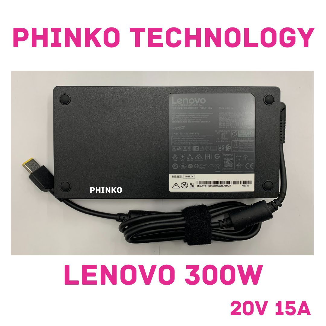 New Original Lenovo 300W Slim Tip AC Adapter for Legion Pro 7 16IRX8 ADL300SDC3A