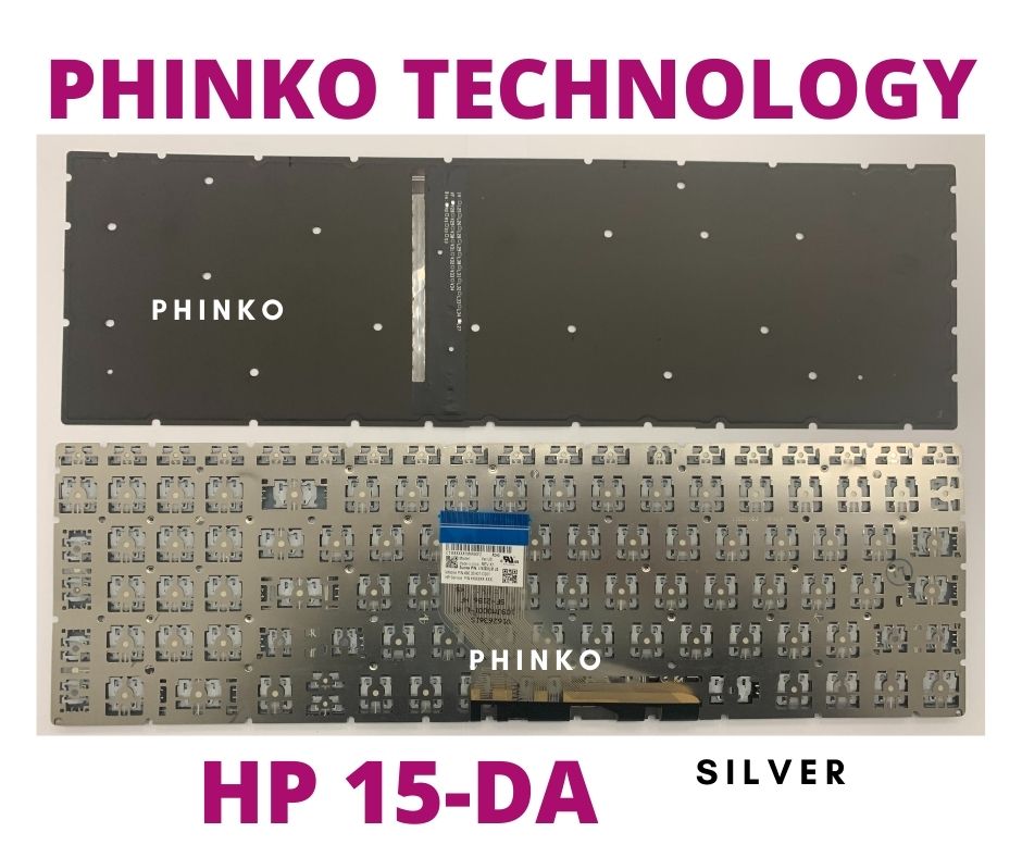 NEW Keyboard for HP Pavilion 15-da 15-db 15-dx Series SILVER backlit