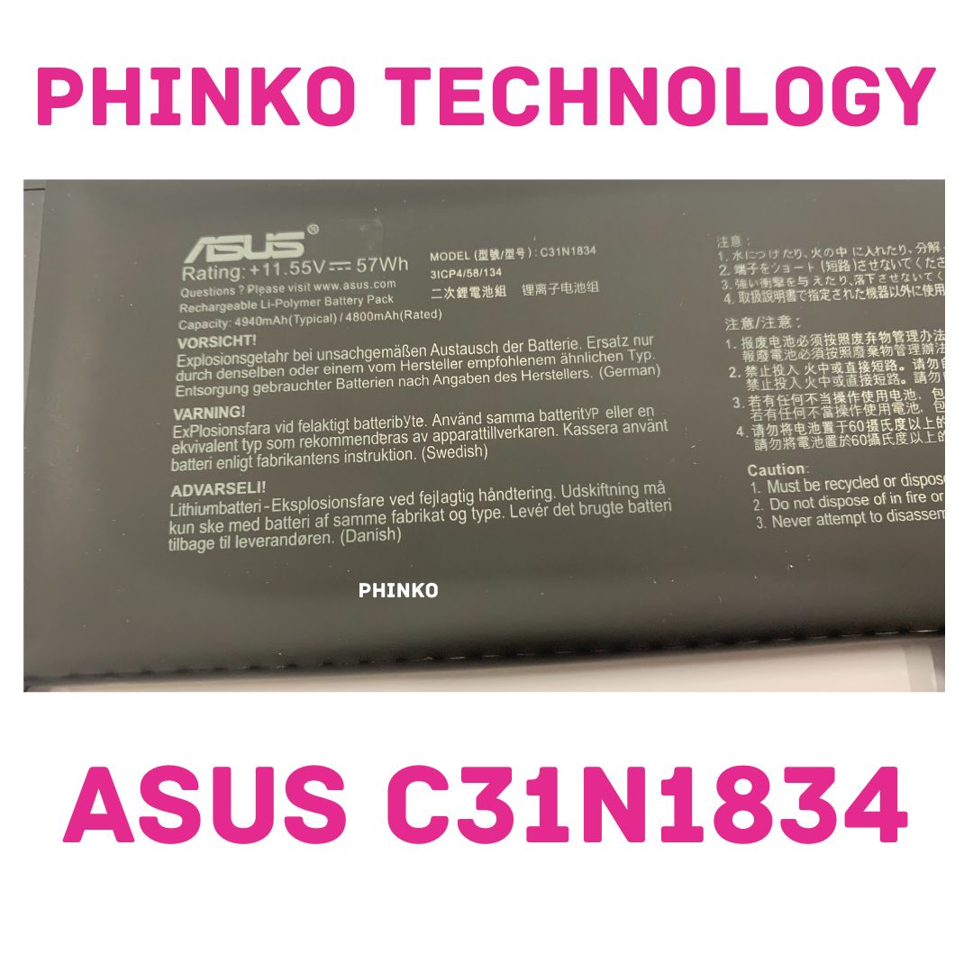 C31N1834 Laptop Battery For ASUS ProArt StudioBook Pro 17 H700GV W700G1T W700G2T