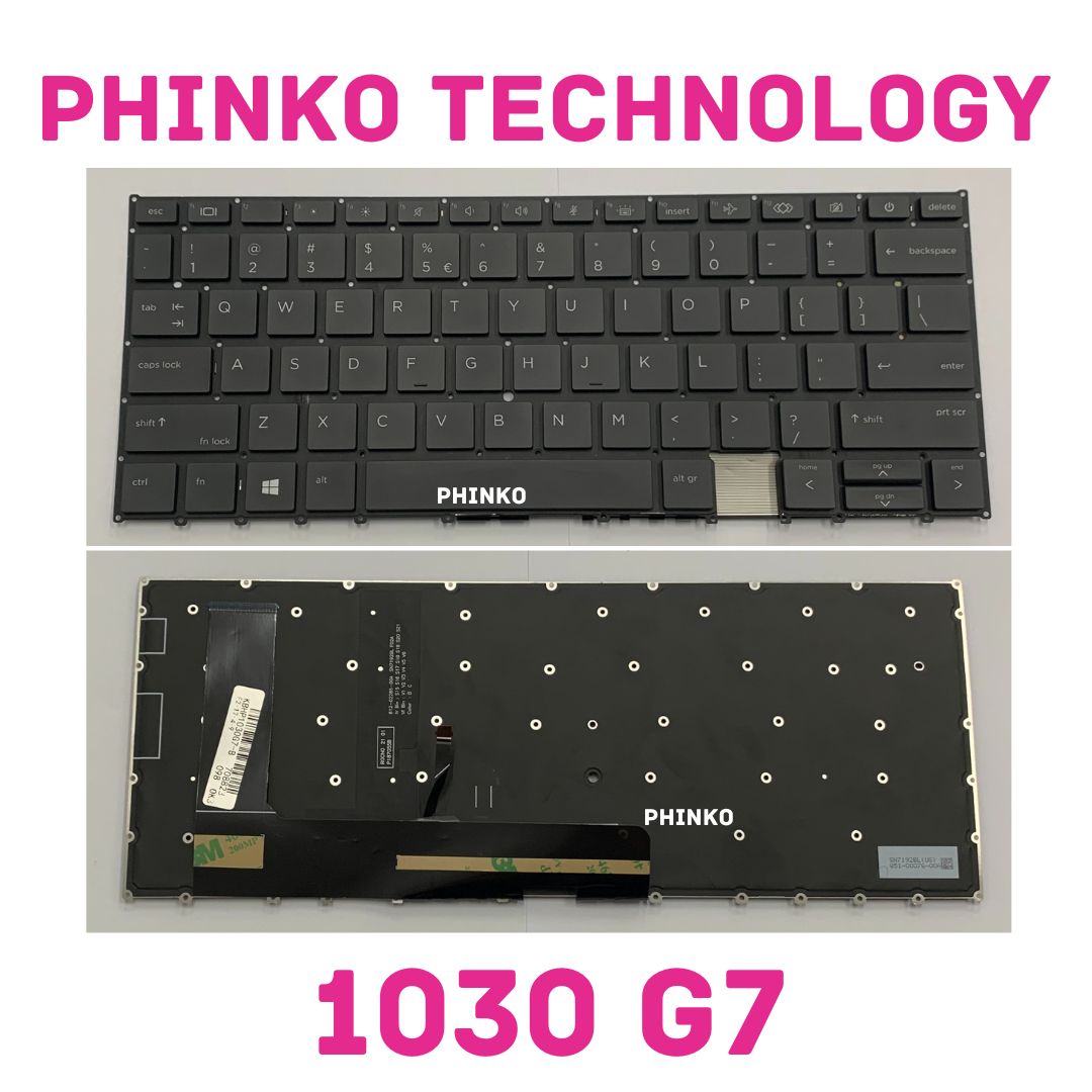 Keyboard For HP EliteBook X360 1030 G7 Series Black US Backlit