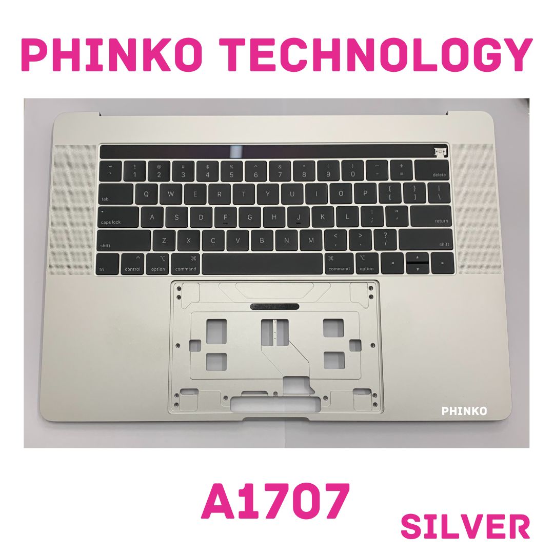 Palmrest Keyboard Top Case Apple MacBook Pro Retina 15" A1707 2016 2017 SILVER