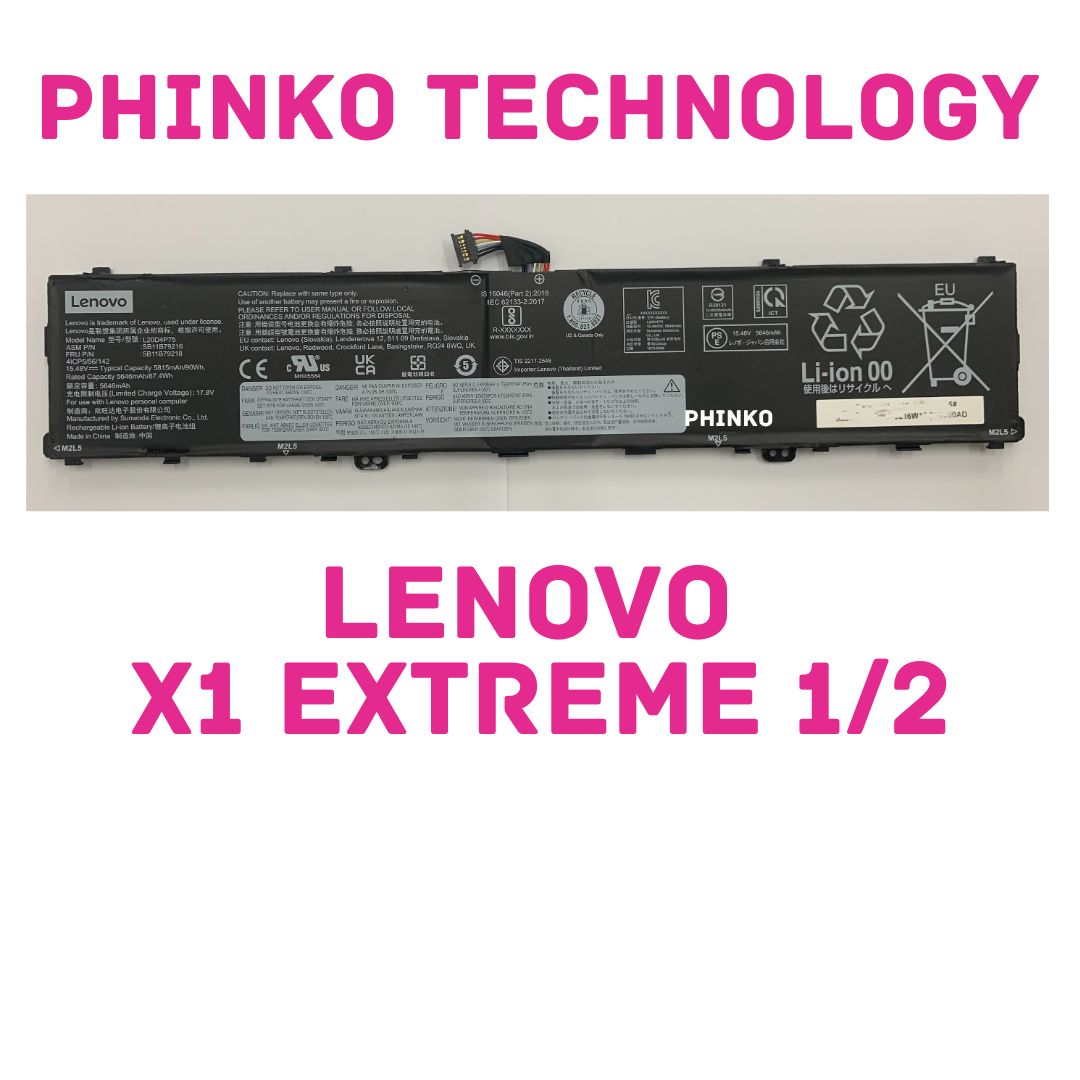 90Wh 15.48V L20D4P75 Battery for Lenovo ThinkPad P1 Gen 4 P1 Gen 5 P1 Gen 6