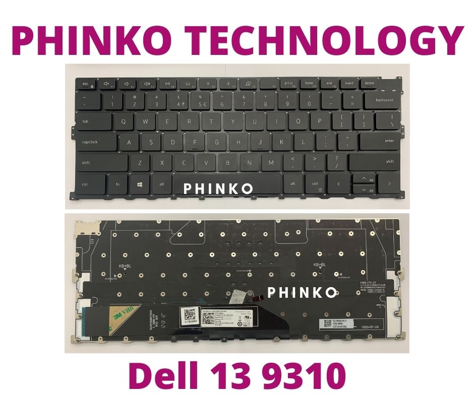 Keyboard for Dell XPS 13 9300 9310 13-9300 13-9310 US Backlit 00Y78C