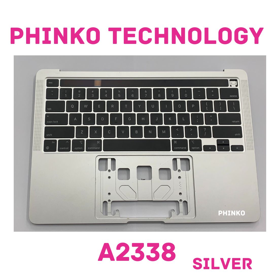 NEW APPLE MACBOOK PRO M1 2020 PALMREST TOP CASE KEYBOARD TOUCHBAR A2338 SILVER