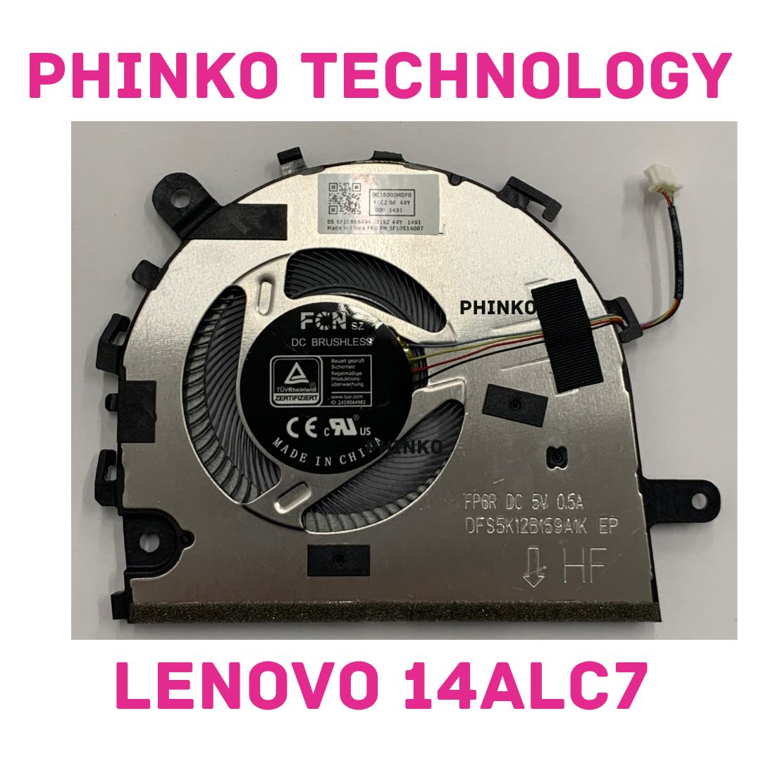 CPU Cooling Fan for Lenovo IdeaPad 1 14ALC7 14IAU7 1-14ALC7 82R3 1-14IAU7 82QC