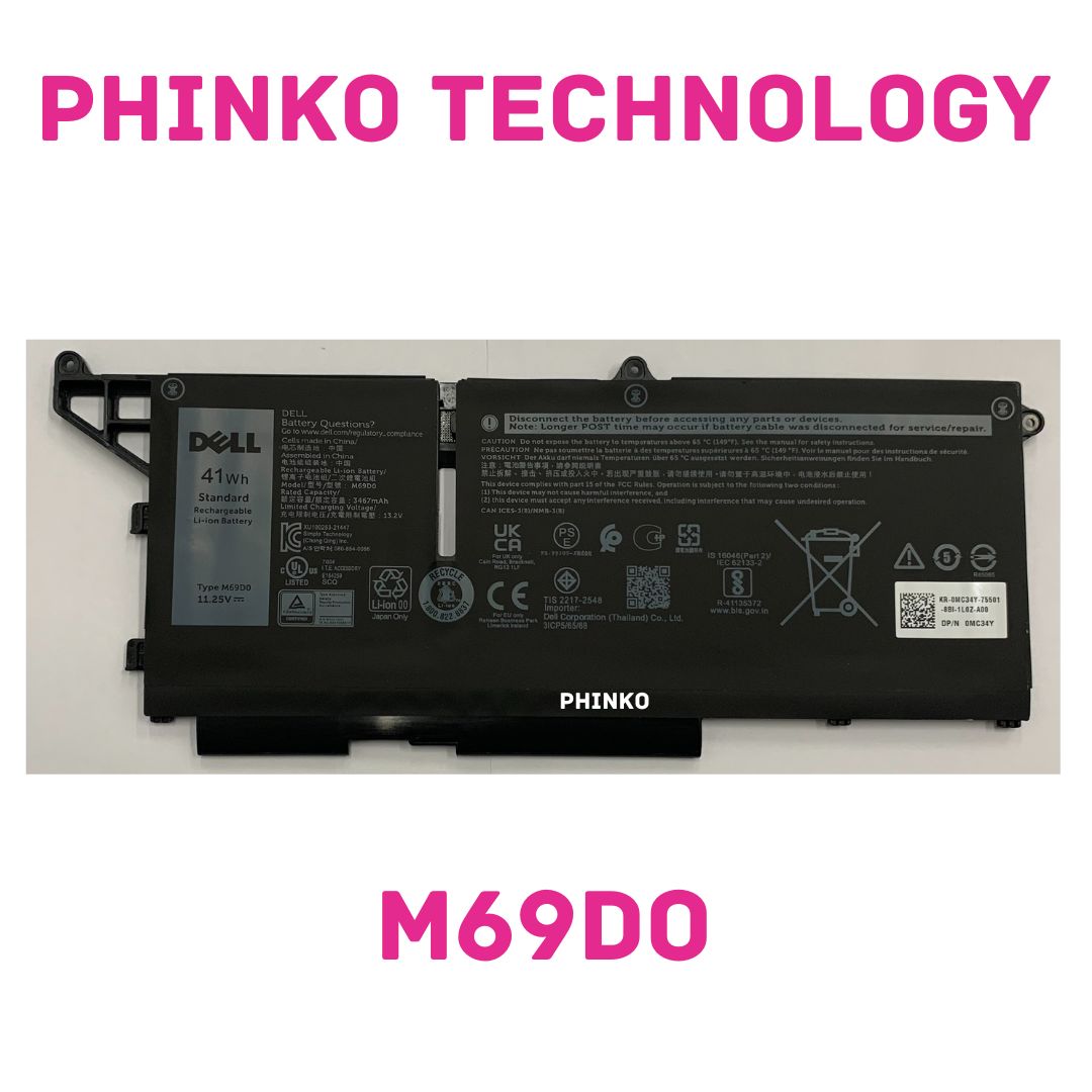 New M69D0 078FWY Battery Dell Latitude 5330 5430 5530 Precision 3570 07KRV H4PVC