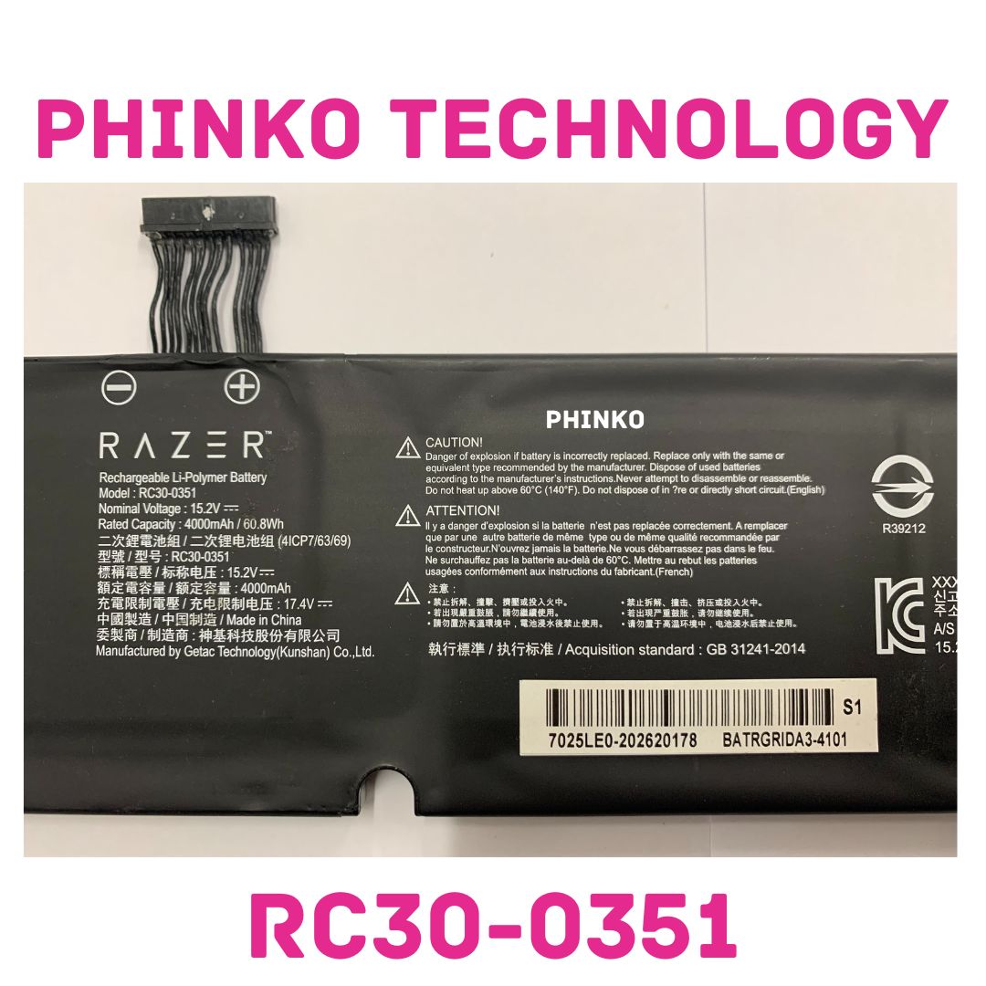 RC30-0351 Battery For Razer Blade 15 Base Gaming RZ09-0351 Series