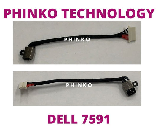 FOR Dell Inspiron 15 7590 7591 P83F P83F001 DC IN POWER JACK SOCKET CABLE