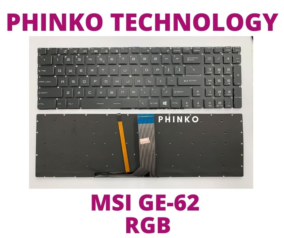 New US RGB Colorful Backlit keyboard forMSI Gaming GS60 GS70 GS72 GT72 GE62 GE72