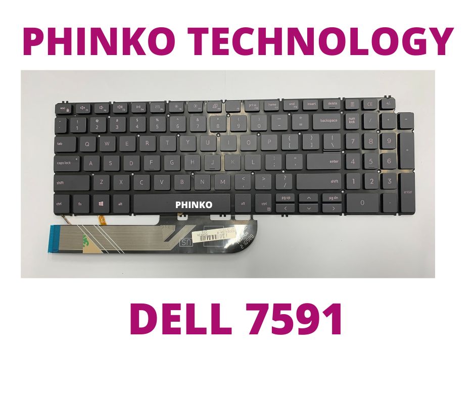 NEW keyboard with backlit For DELL 15-7591 7590 5593 5598 5590 5584 5594 P42E