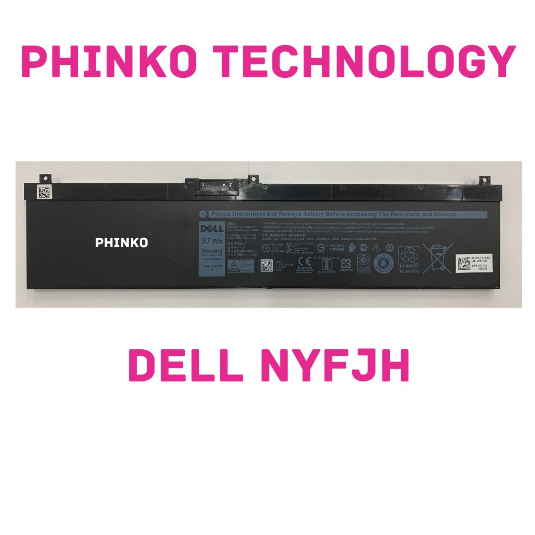 QINGYUX NYFJH - Batería para portátil de 11,4 V y 97 Wh, compatible con Dell