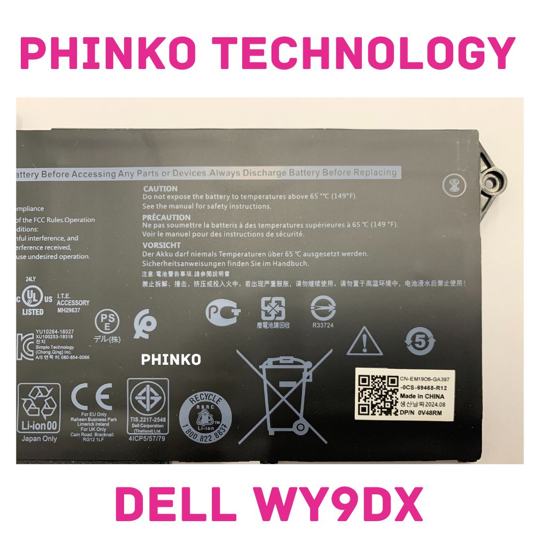 42Wh WY9DX Battery For Dell Latitude 14 5420 15 5520 3560 Precision 15 3560
