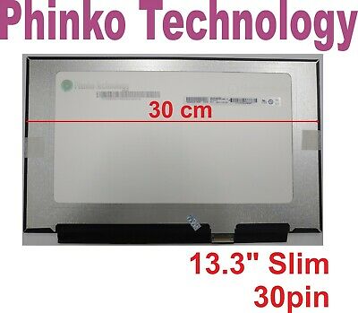 13.3" HD 30Pin LED Screen Panel For B133XTN03.2 No Bracket Narrow Bezel 30cm