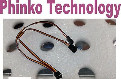 1x 4Pin To Dual 4pin Computer Case Fan Power Y-Splitter Adapter Cable