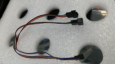 1x 4Pin To Dual 4pin Computer Case Fan Power Y-Splitter Adapter Cable