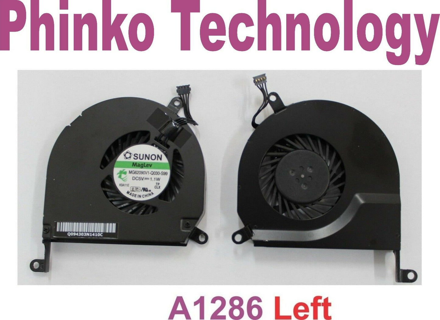 Apple MacBook Pro UNIBODY 15" A1286 LEFT Cooling Fan
