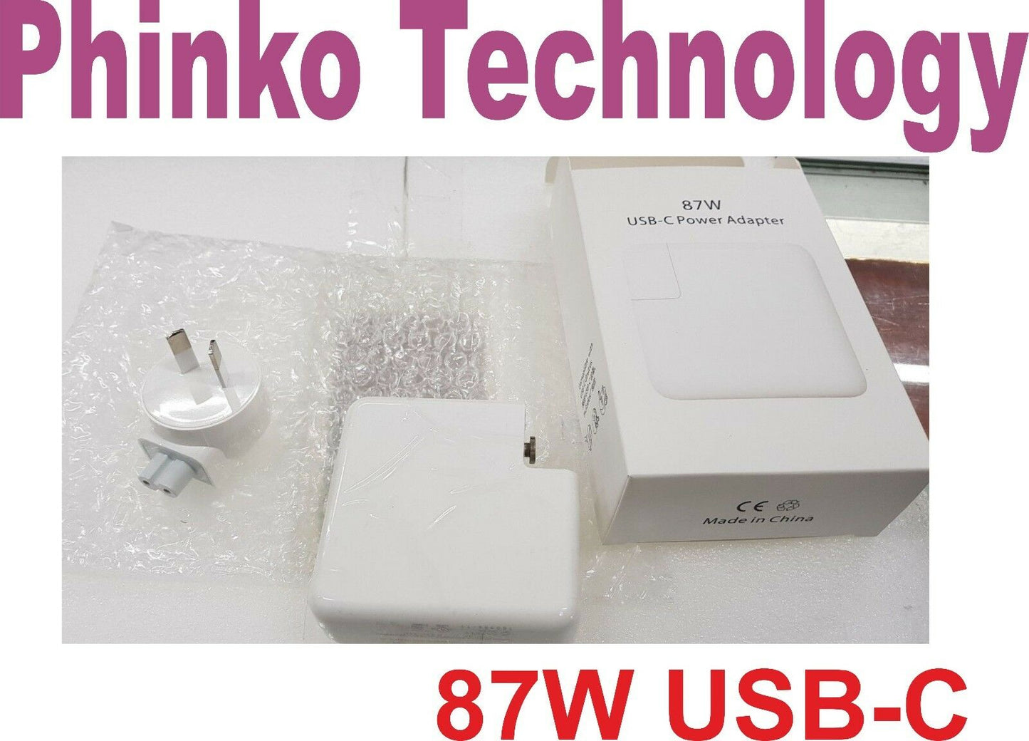 REPLACEMENT Power Adapter Charger 87W for MacBook Pro 15" USB-C AU Plug