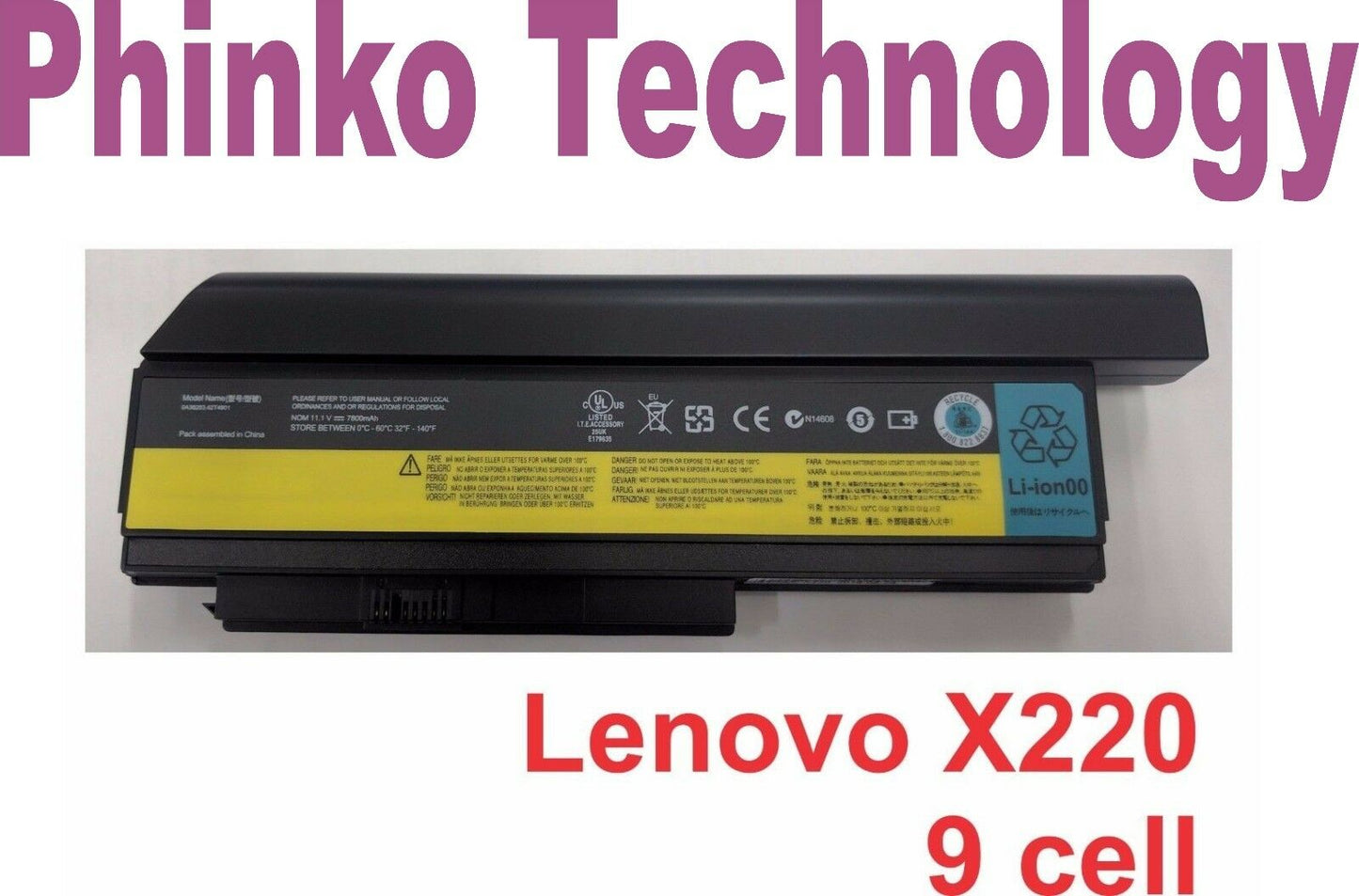 New Battery for IBM Lenovo ThinkPad X220 X220i X220s 42T4861 42T4862 9 cell