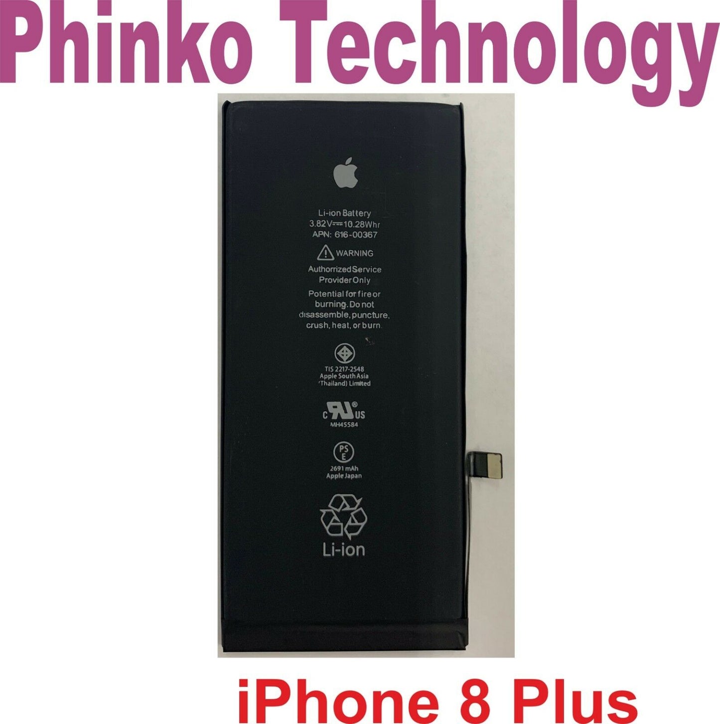 NEW Battery for iPhone 8+ 8Plus Repair Part 2691mAh Li-ion with Flex Cable 5.5"