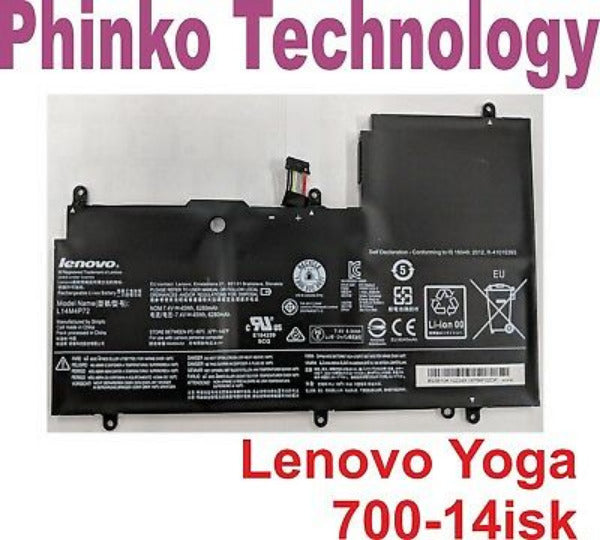 NEW Battery Lenovo Yoga 3 14 Series yoga 700-14 L14S4P72 L14M4P72 6280mAh