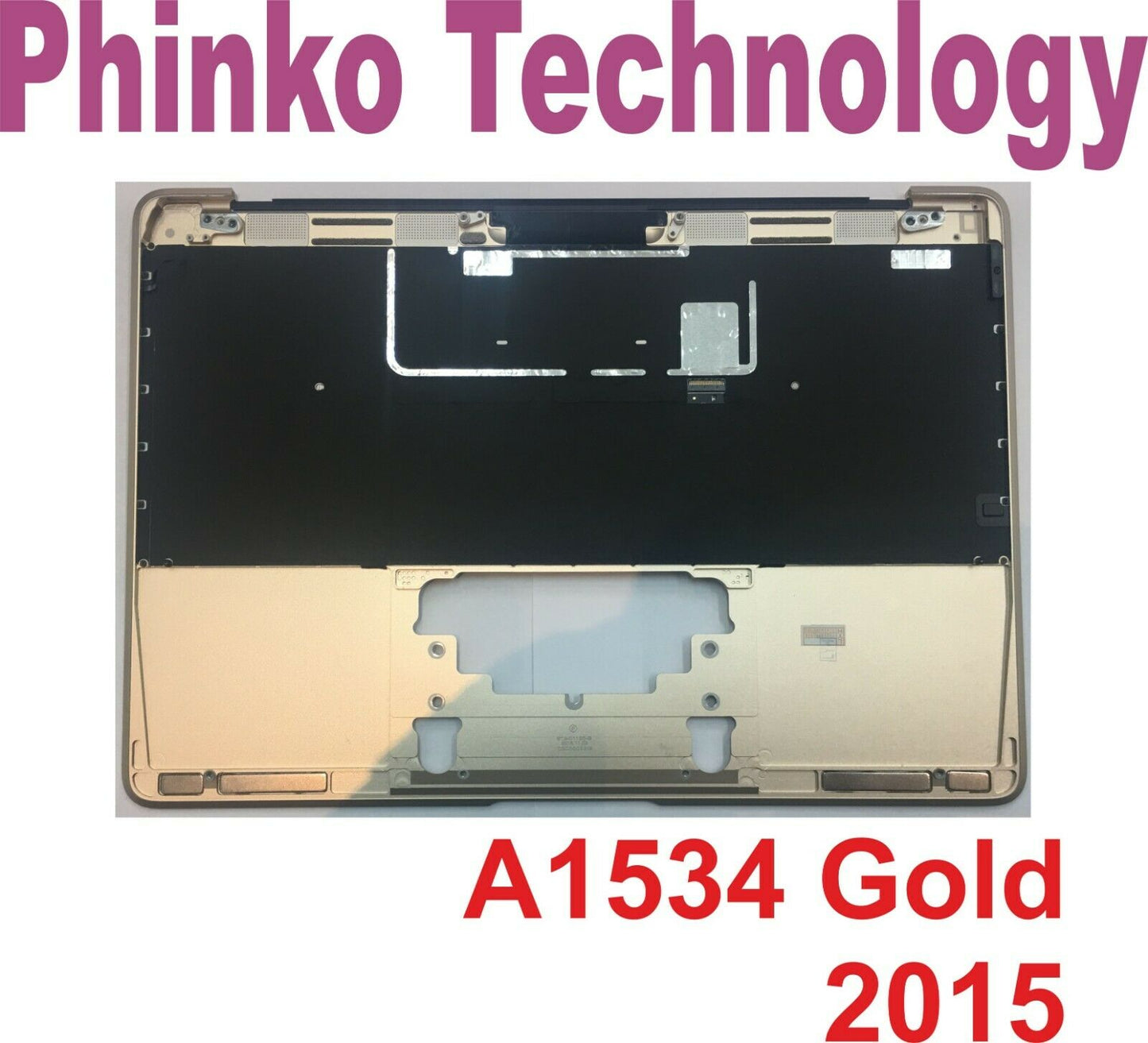 Apple Macbook Retina 12" A1534 2015 Top Case Palmrest With US Keyboard 2015 Gold