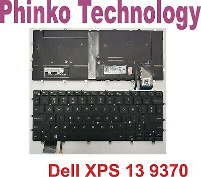 Black US Keyboard for Dell XPS 13 9370 9380 7390 With Backlight Backlit