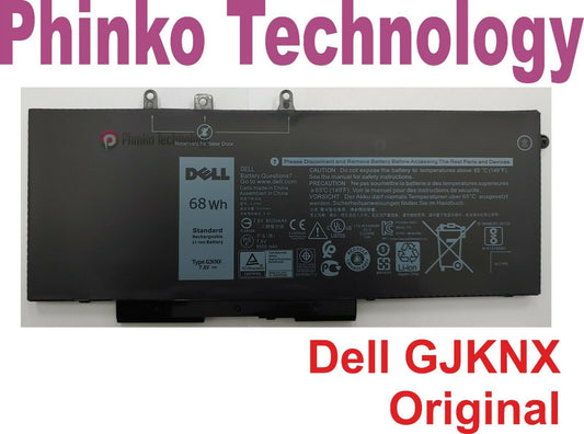 Genuine Battery for Dell Latitude E5480 5580 5590 E5490 Precision 3520 GJKNX 68Wh
