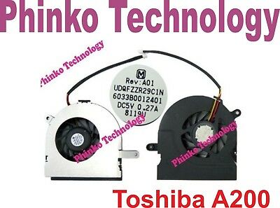 Toshiba Satellite A200 A205 A210 A215 INTEL Cpu Cooling Fan