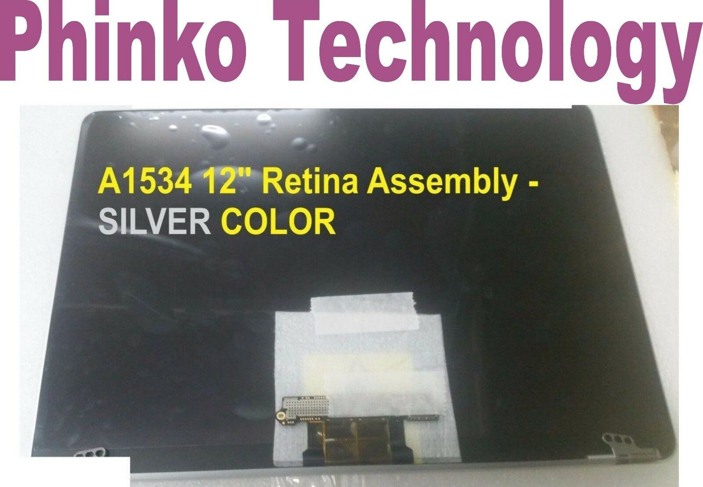 Apple Macbook 12" Retina 2015 A1534 Complete LCD Screen Assembly SILVER COLOR