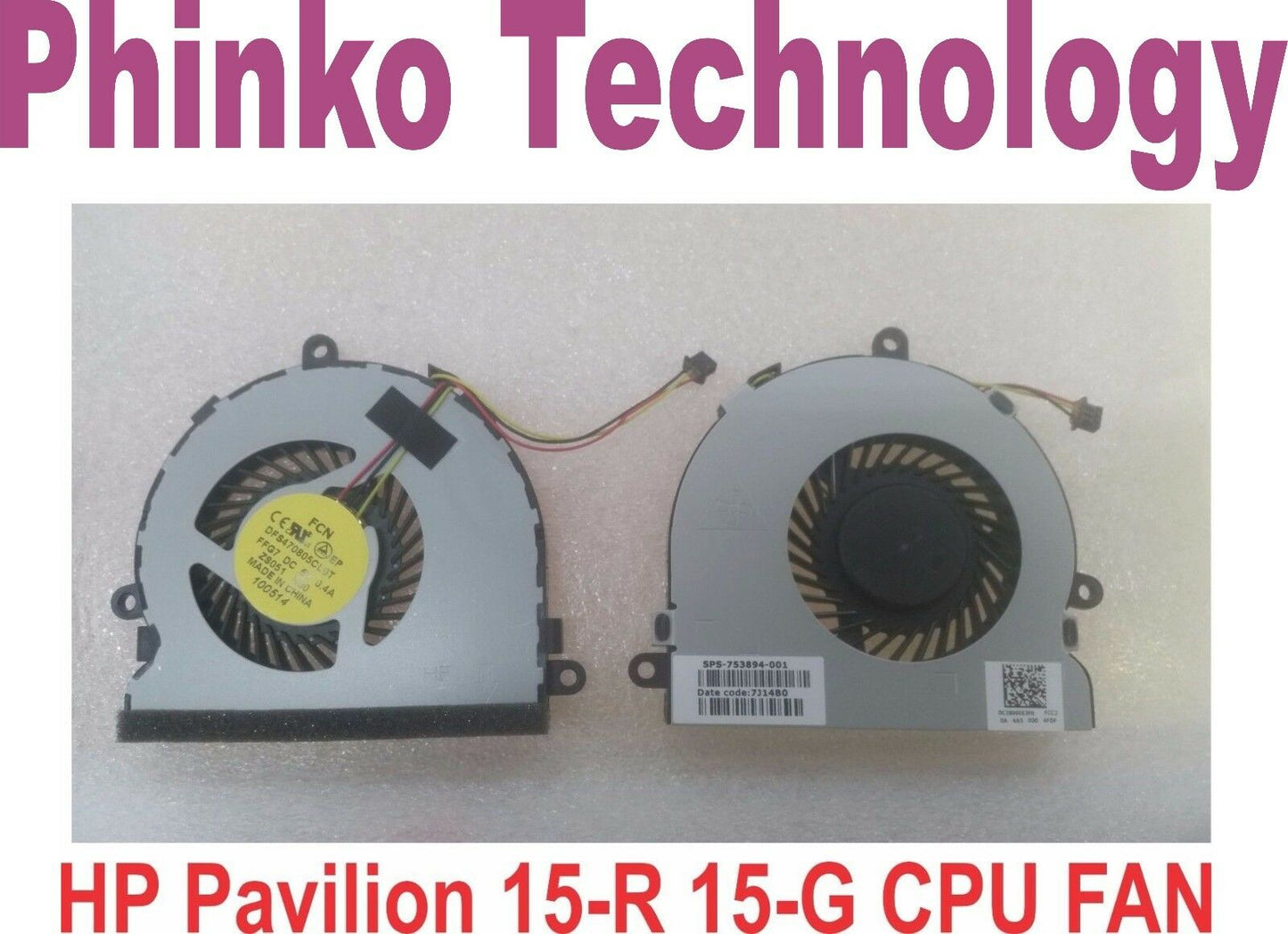 NEW FOR HP Pavilion 15-R 15-G Series CPU FAN 3pin
