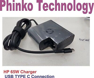 Original HP 12V 5A / 15V 4.33A / 20V 3.25A 65W Type C USB Charger 860065-002