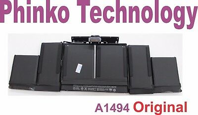 Battery A1494 for Apple MacBook Pro 15" Retina A1398 for Mid 2013 & 2014
