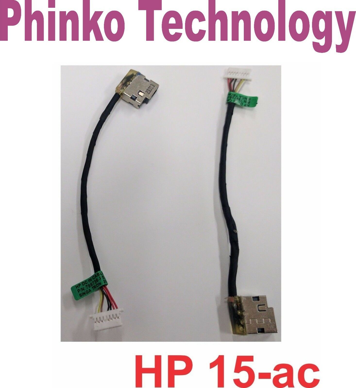 Connettore DC Power Jack Con Cavo 15cm Per Notebook HP Pavilion 15-e023sl, Spinotto 4.5x2.7mm, Ricambio Nuovo - 2