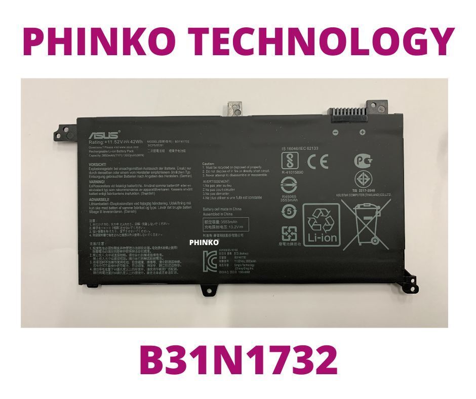 New Genuine B31N1732 Battery for Asus VivoBook S14 S430FA S430FN S430UA X430UF