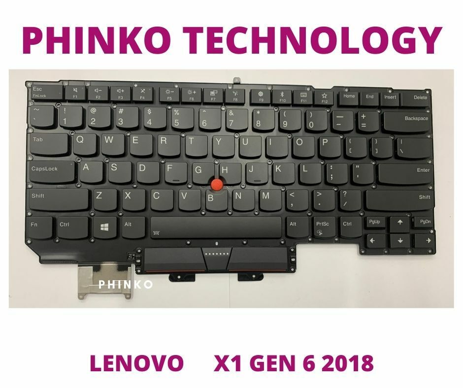New Keyboard for Lenovo Thinkpad X1 Carbon 6th Gen 6 2018 with Backlight