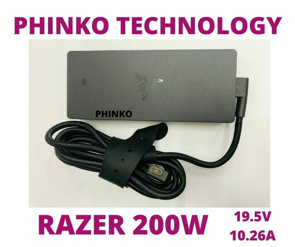 Razer 19.5V 10.26A 200W RC30-0238 Razer Blade 15 AC Adapter Charger Power Supply