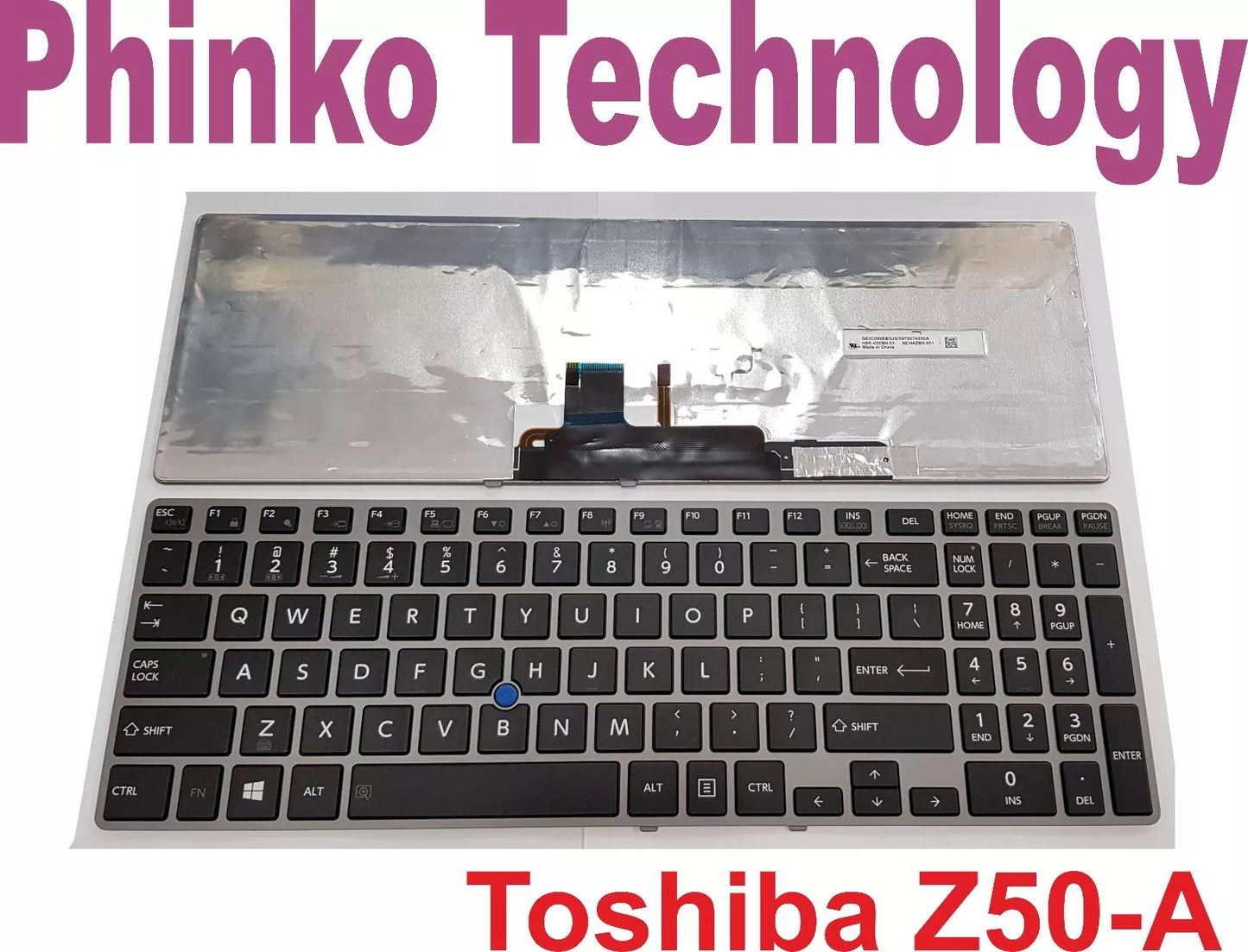 used Keyboard for Toshiba Tecra Z50-A Z50-A-12V Series Laptop BLACK Backlit