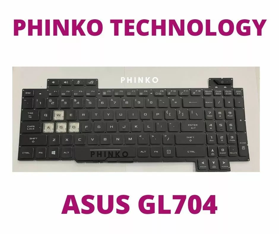 Keyboard for Asus ROG STRIX SCAR II Backlit GL704 GL704GV Black