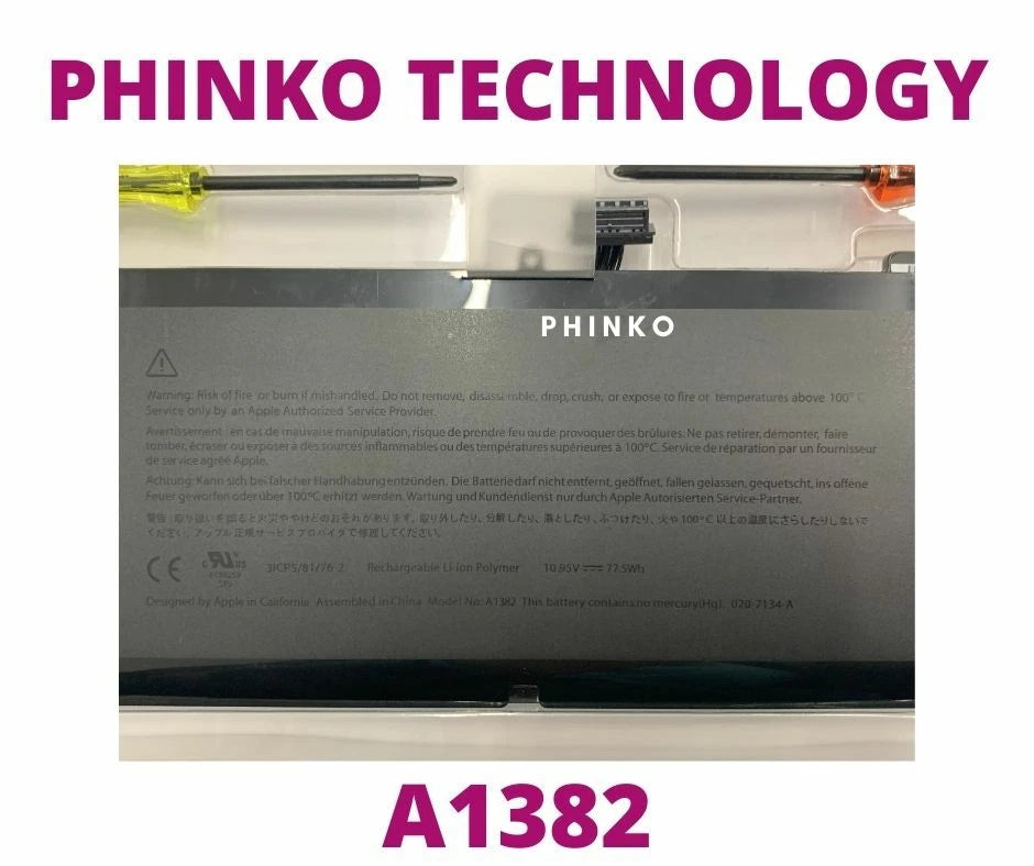 Battery For Apple MacBook Pro 15 Inch Unibody A1382