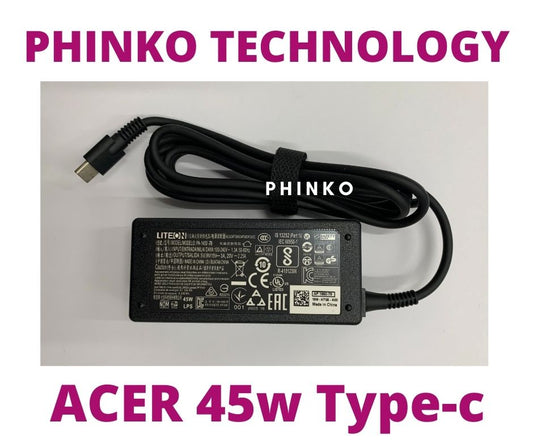 Genuine Power Adapter Charger Acer Chromebook C721 732 732T 733 45W USB Type-C