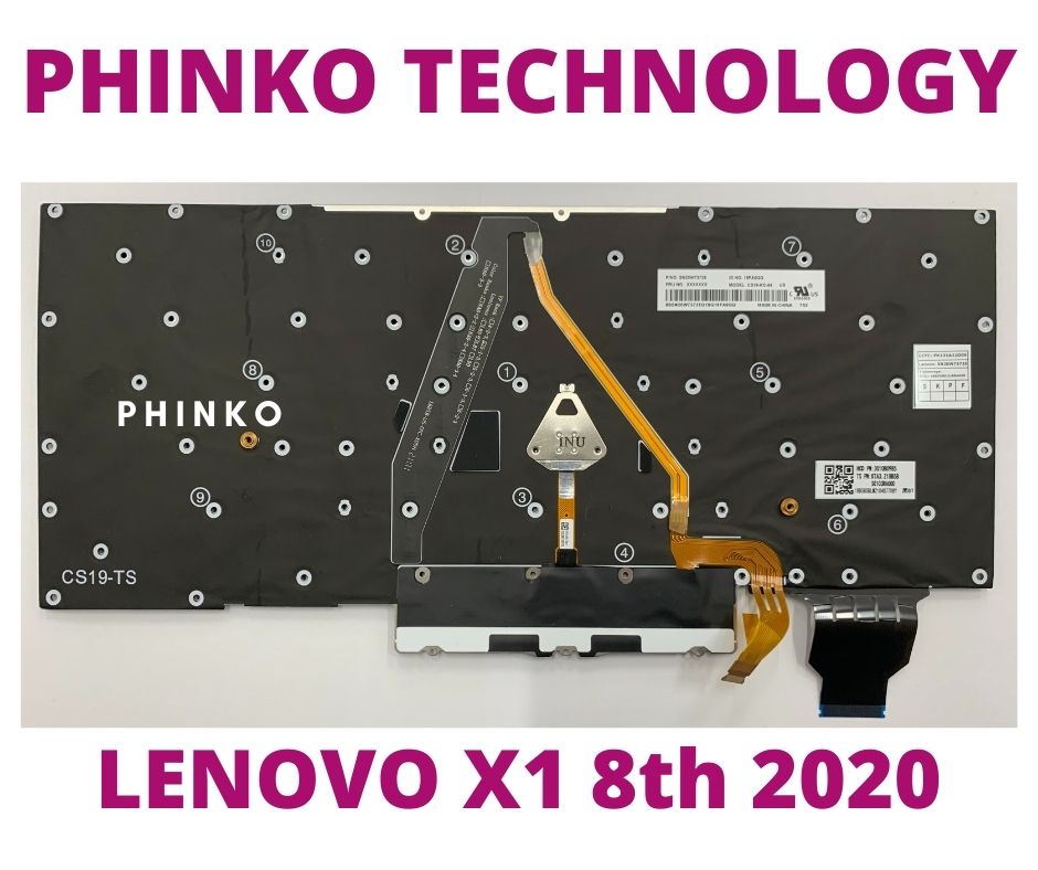 Lenovo Thinkpad X1 Carbon 8th Gen 2020 US Keyboard with Backlit