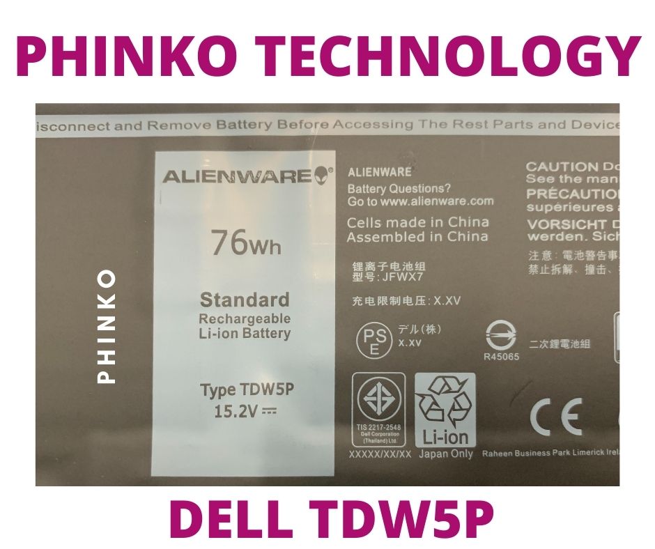 TDW5P Battery For Dell Alienware 13 R3 ALW13CR ALW13CR-1738 ALW13C-D2508