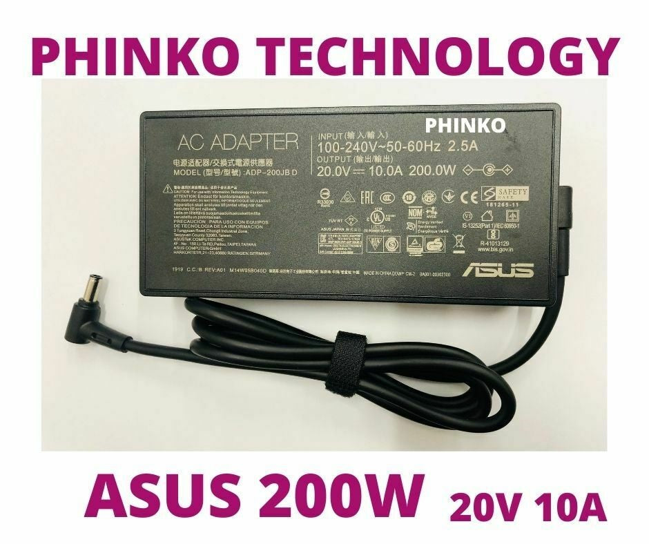 ASUS CHARGER ADPTER 20V 10A 200W ASUS ROG G17 G713IC-HG035R G713IE-HG024R